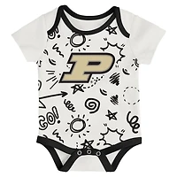 Newborn & Infant Outerstuff Purdue Boilermakers Three-Pack All Day Play Bodysuit Set
