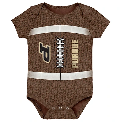Body de football Purdue Boilermakers marron pour nouveau-né Outerstuff