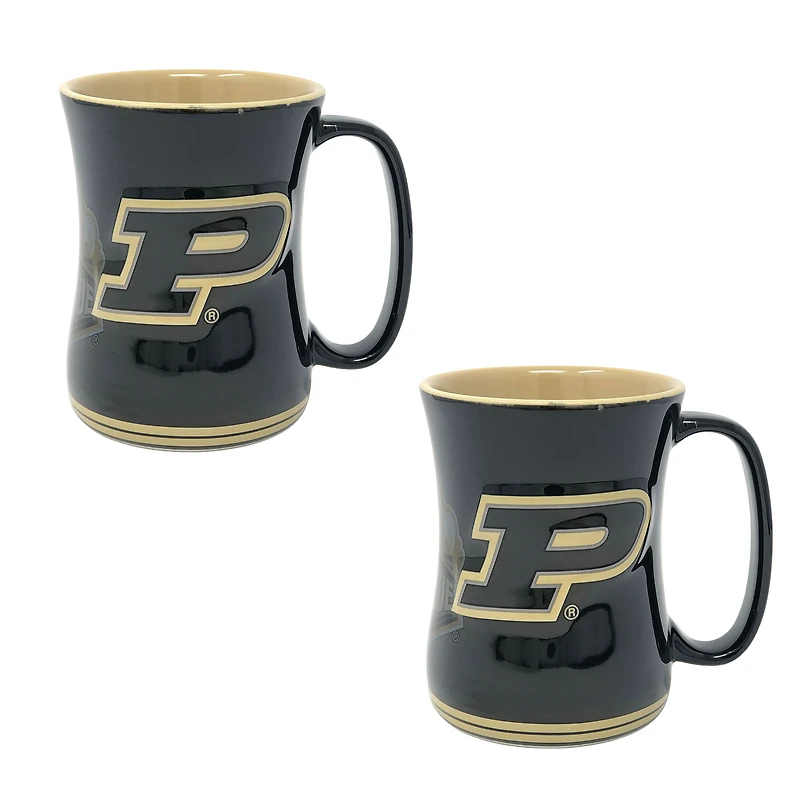 Purdue Boilermakers 16oz. Sculpted Barista Mug Two-Pack