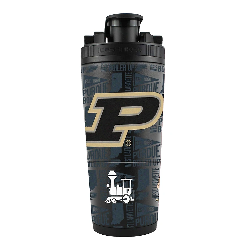Bouteille shaker en acier inoxydable Purdue Boilermakers de 26 oz 4D