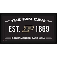 Purdue Boilermakers Framed 10" x 20" Fan Cave Collage