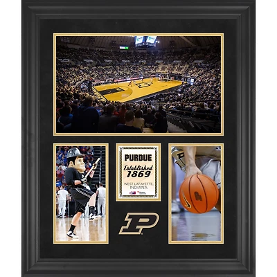 Purdue Boilermakers Mackey Arena Framed 20" x 24" 3-Opening Collage