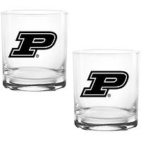 Purdue Boilermakers Two Pack 14oz. Vault Sketch Rocks Glass Set
