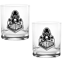 Purdue Boilermakers Two Pack 14oz. Vault Sketch Rocks Glass Set
