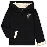 Ensemble sweat à capuche et pantalon de survêtement Colosseum noir/gris chiné Purdue Boilermakers Poppies pour tout-petits