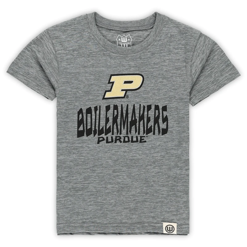 Ensemble t-shirt et short Cloudy Yarn pour tout-petits Wes & Willy Purdue Boilermakers