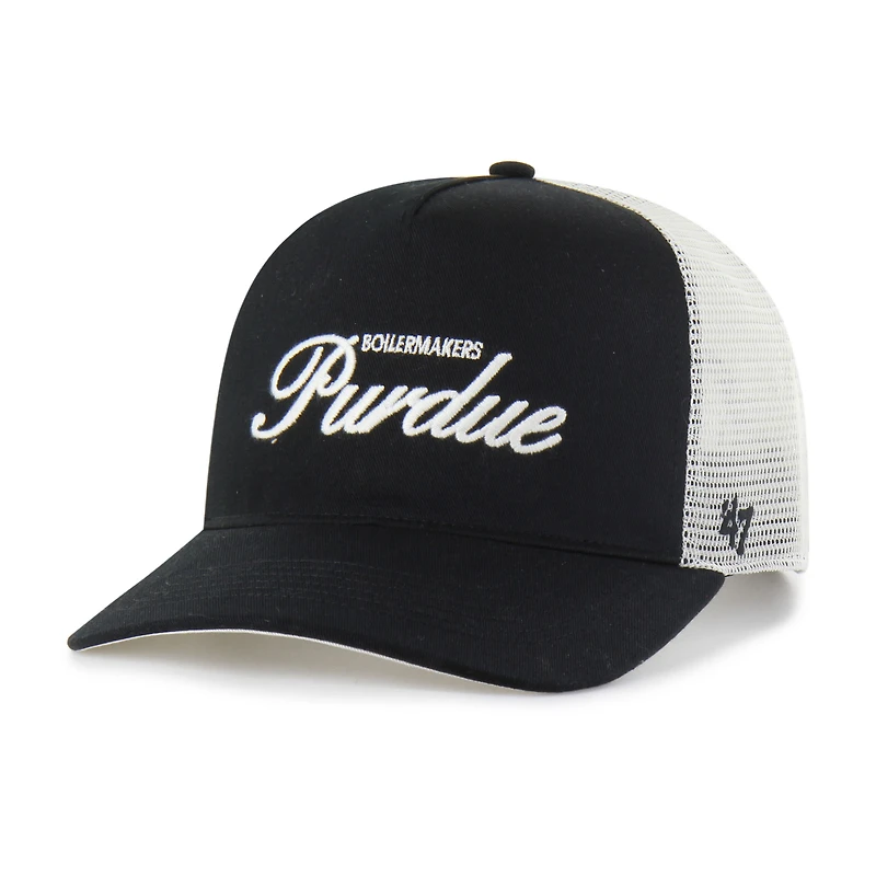 Unisex '47 Black Purdue Boilermakers Contemporary Basics Foundation Trucker Hitch Adjustable Hat