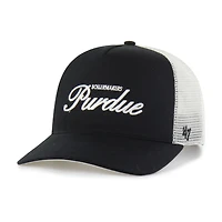 Unisex '47 Black Purdue Boilermakers Contemporary Basics Foundation Trucker Hitch Adjustable Hat