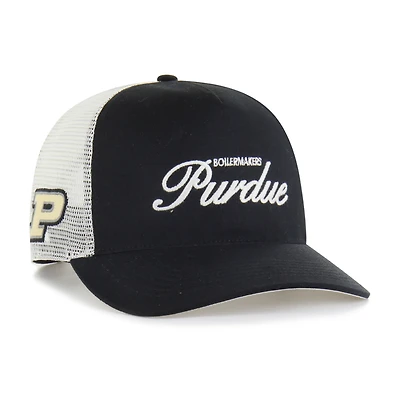 Unisex '47 Black Purdue Boilermakers Contemporary Basics Foundation Trucker Hitch Adjustable Hat