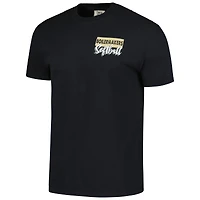 T-Shirt unisexe noir Purdue Boilermakers Gritty Softball Bats, couleurs confortables