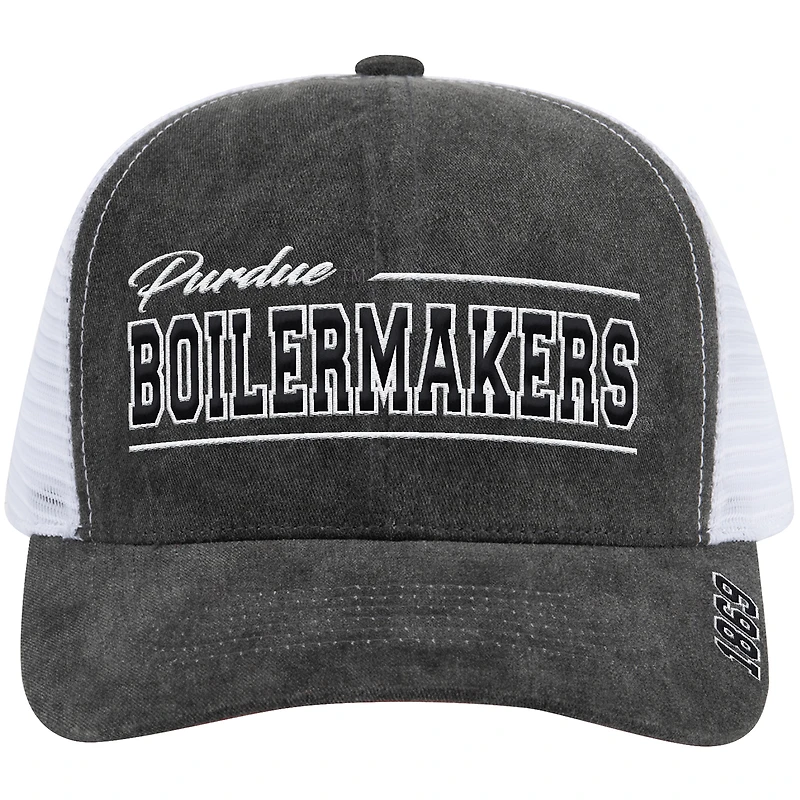 Unisex Colosseum  Gray Purdue Boilermakers Billy 2400 Adjustable Trucker Hat