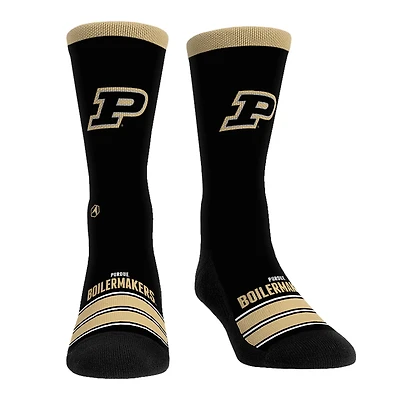 Chaussettes unisexes Rock Em Purdue Boilermakers Gametime Stripe Crew