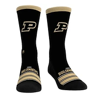 Chaussettes unisexes Rock Em Purdue Boilermakers Gametime Stripe Crew