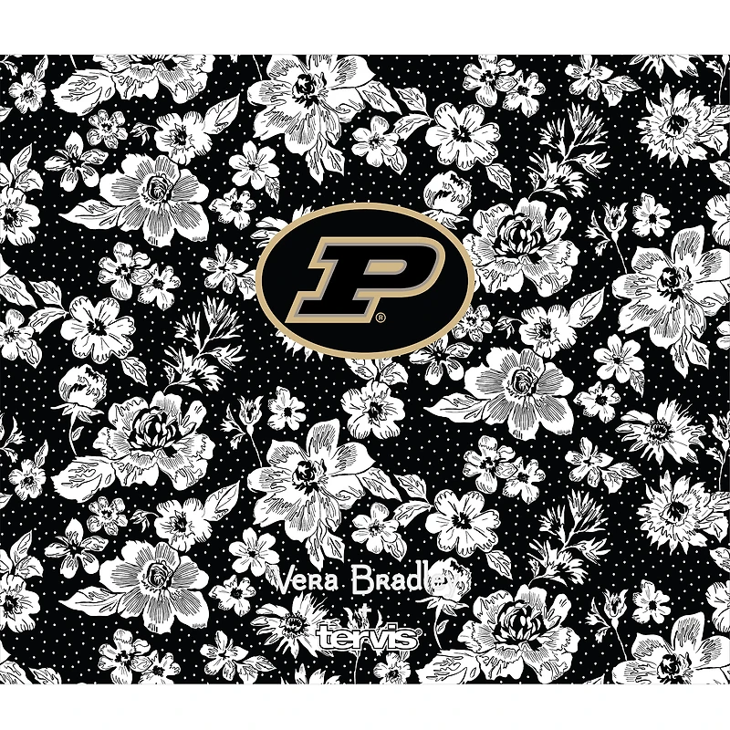 Vera Bradley x Tervis Purdue Chaudronniers 24 oz. Bouteille à large ouverture avec couvercle de luxe