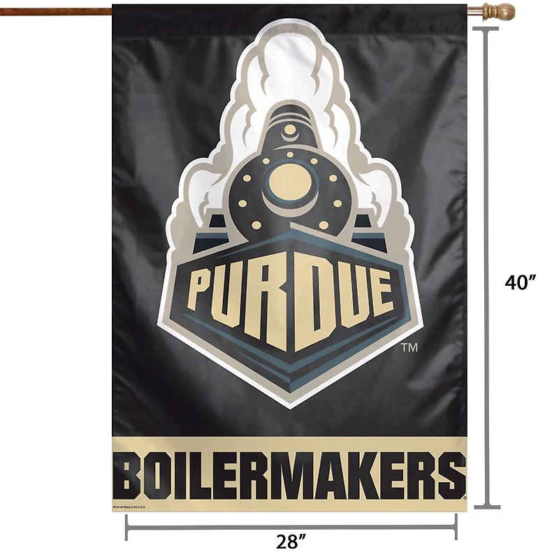 Bannière verticale simple face WinCraft Purdue Boilermakers 28" x 40"