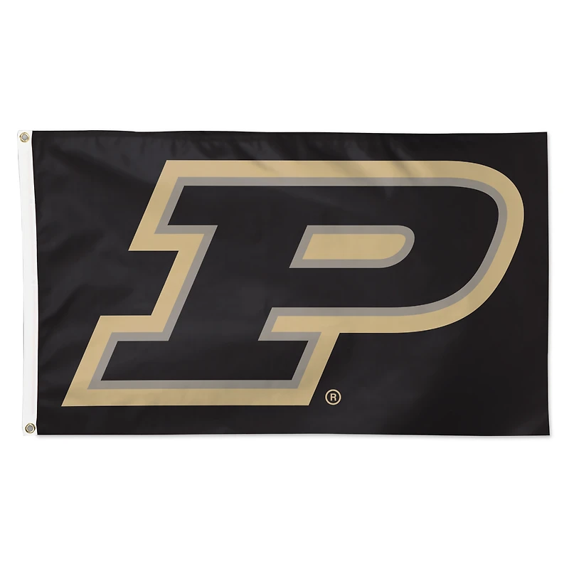 Drapeau simple face WinCraft Purdue Boilermakers avec logo principal 3' x 5'