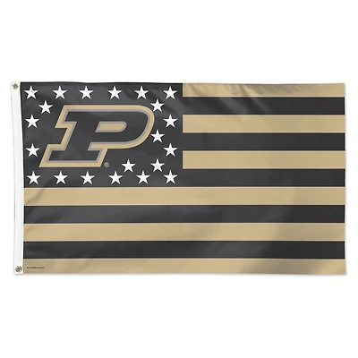 WinCraft Purdue Boilermakers 3' x 5' Single-Sided Deluxe Patriotic Stars & Stripes Flag