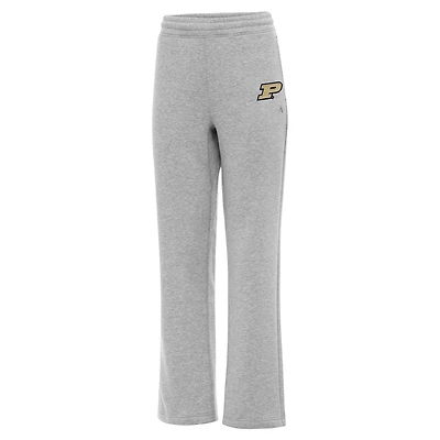 Pantalon de survêtement Purdue Boilermakers Victory pour femme, gris chiné, Antigua