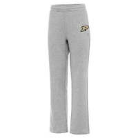 Pantalon de survêtement Purdue Boilermakers Victory pour femme, gris chiné, Antigua