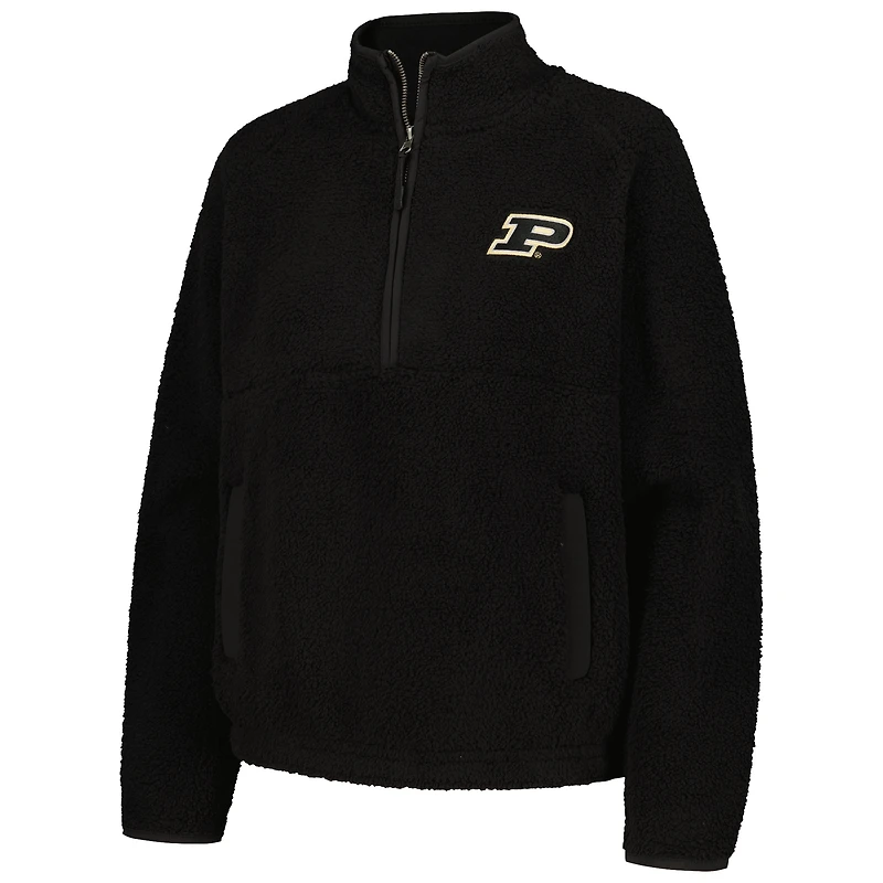 Women's Black Purdue Boilermakers Everest Half-Zip Sweatshirt