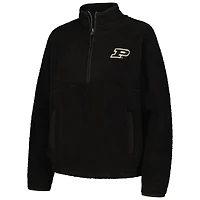 Women's Black Purdue Boilermakers Everest Half-Zip Sweatshirt