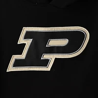Sweat à capuche noir pour femme Purdue Boilermakers avec grand logo de l'équipe
