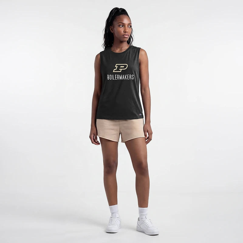 Women's Champion  Black Purdue Boilermakers Lifestyle Tank Top