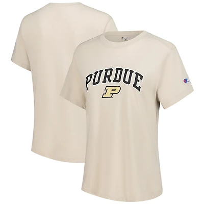 T-shirt kaki avec logo arqué des Purdue Boilermakers pour femmes