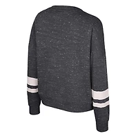 Women's Colosseum Black Purdue Boilermakers Lost City Speckle Pullover Sweatshirt