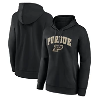 Women's Fanatics Black Purdue Boilermakers Campus Pullover Hoodie