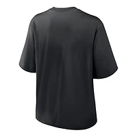 T-shirt Nike Purdue Boilermakers Boxy noir pour femme