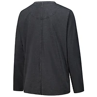 T-shirt à manches longues Pressbox noir Purdue Boilermakers Chandler Olive Leaf Arch pour femmes