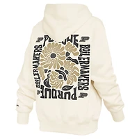 Women's Pressbox  Cream Purdue Boilermakers Elena Janise Hoodie