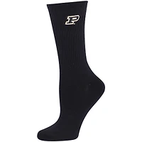 Women's ZooZatz Black/White Purdue Boilermakers 2-Pack Quarter-Length Socks