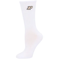 Women's ZooZatz Black/White Purdue Boilermakers 2-Pack Quarter-Length Socks