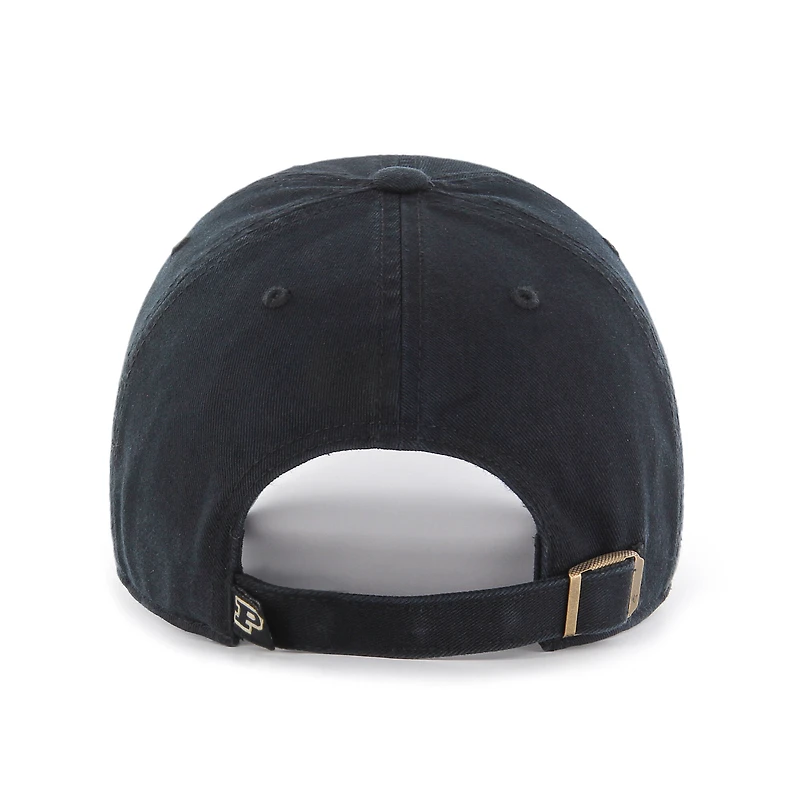 Youth '47 Black Purdue Boilermakers Clean Up Adjustable Hat
