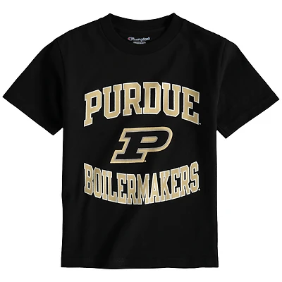 T-shirt de l'équipe des Boilermakers noirs Purdue, champions la jeunesse, en cercle