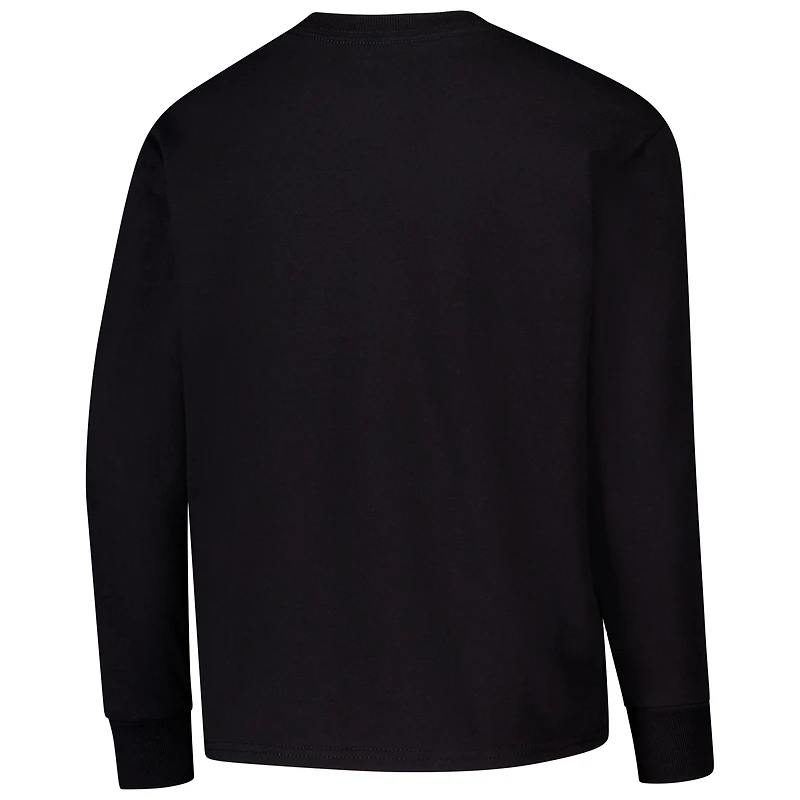 Youth Champion Black Purdue Boilermakers Distressed Arch Over Logo Long Sleeve T-Shirt