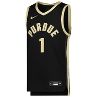 Maillot de basket-ball Nike #1 Purdue Boilermakers Icon Replica pour jeune, noir