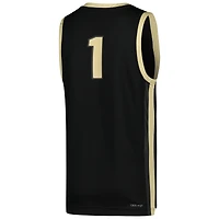 Maillot de basket-ball Nike #1 Purdue Boilermakers Icon Replica pour jeune, noir