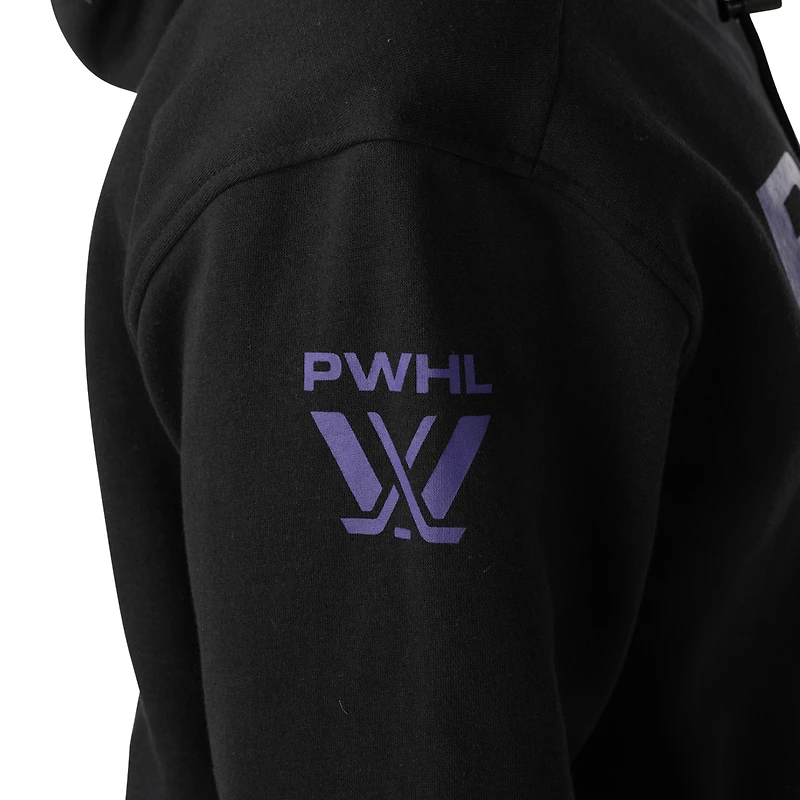 Sweat à capuche unisexe noir PWHL Ultimate