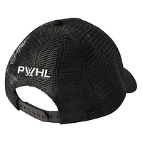 Unisex Black PWHL Wordmark Trucker Adjustable Hat