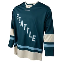 Maillot de hockey unisexe bleu réplique à domicile la PWHL Seattle