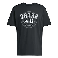 Men's adidas  Black Qatar National Team 2026 FIFA World Cup Qualifier T-Shirt