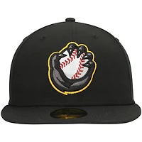 Casquette ajustée 59FIFTY Road pour homme New Era noire Quad Cities River Bandits Authentic Collection