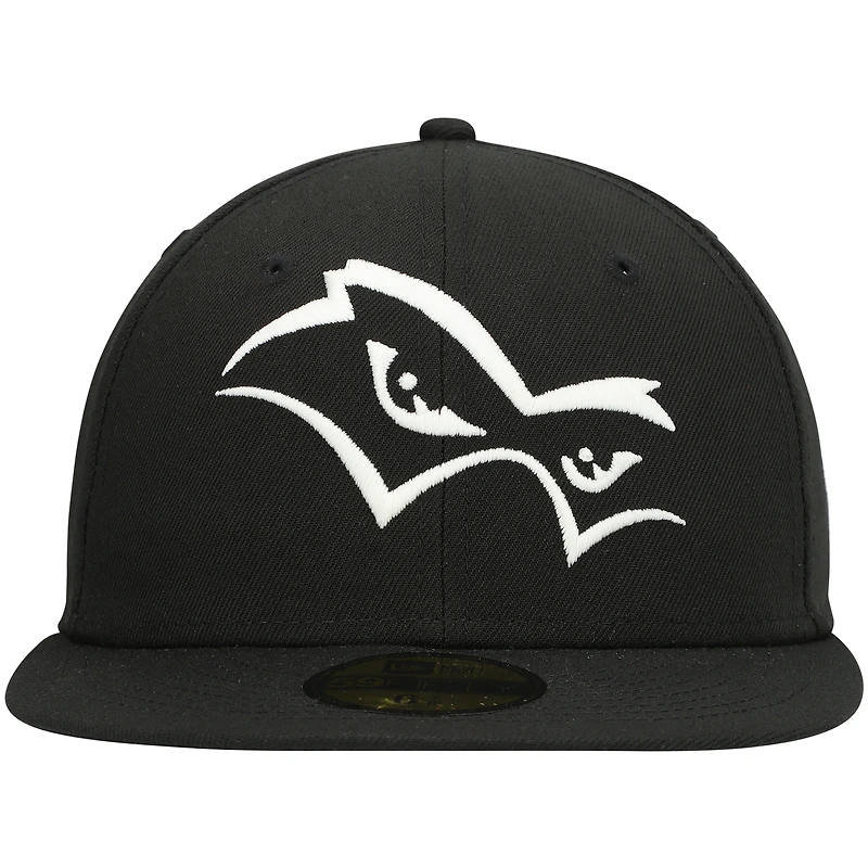 Men's New Era Black Quad Cities River Bandits Authentic Collection Team Alternate 59FIFTY Fitted Hat