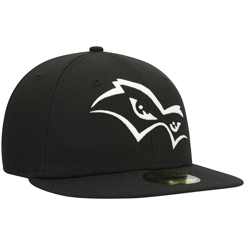 Men's New Era Black Quad Cities River Bandits Authentic Collection Team Alternate 59FIFTY Fitted Hat