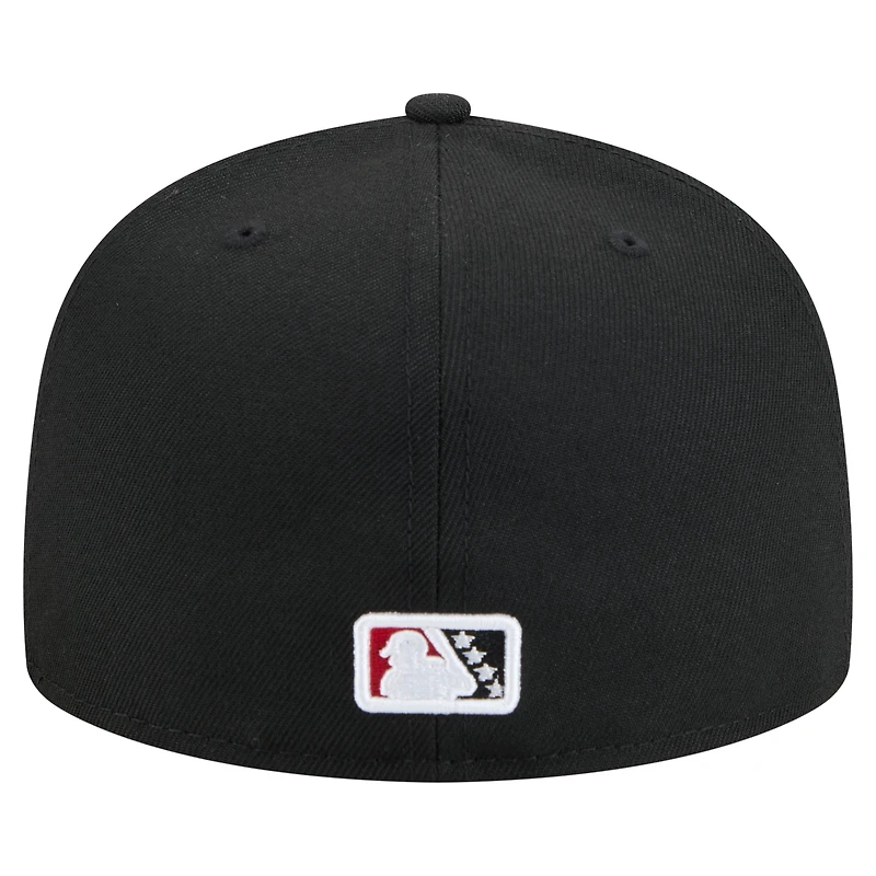Casquette ajustée New Era noire Quad Cities River Bandits Copa de la Diversión 59FIFTY pour hommes
