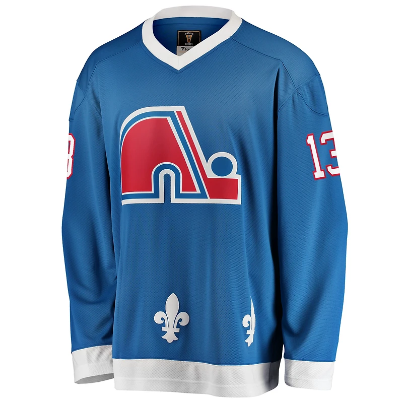 Men's Fanatics Mats Sundin Blue Quebec Nordiques Premier Breakaway Retired Player - Jersey