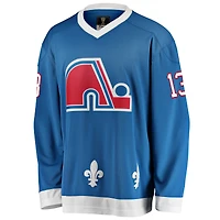 Men's Fanatics Mats Sundin Blue Quebec Nordiques Premier Breakaway Retired Player - Jersey